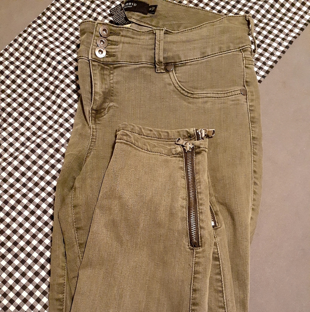 Torrid olive green jeggings